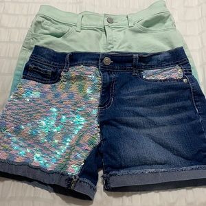 2 pair of size 14 girls shorts